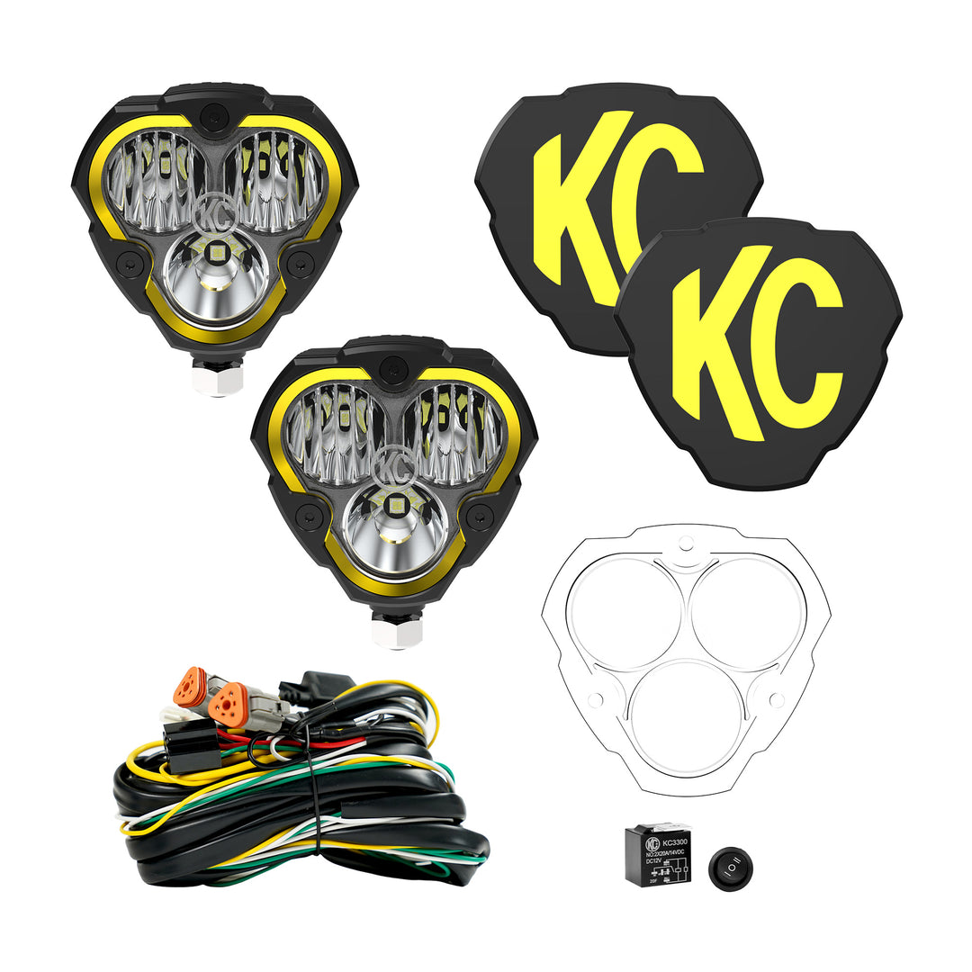 KC HiLites - FLEX ERA® 3 - 2-Light Master LED Light Pod Kit