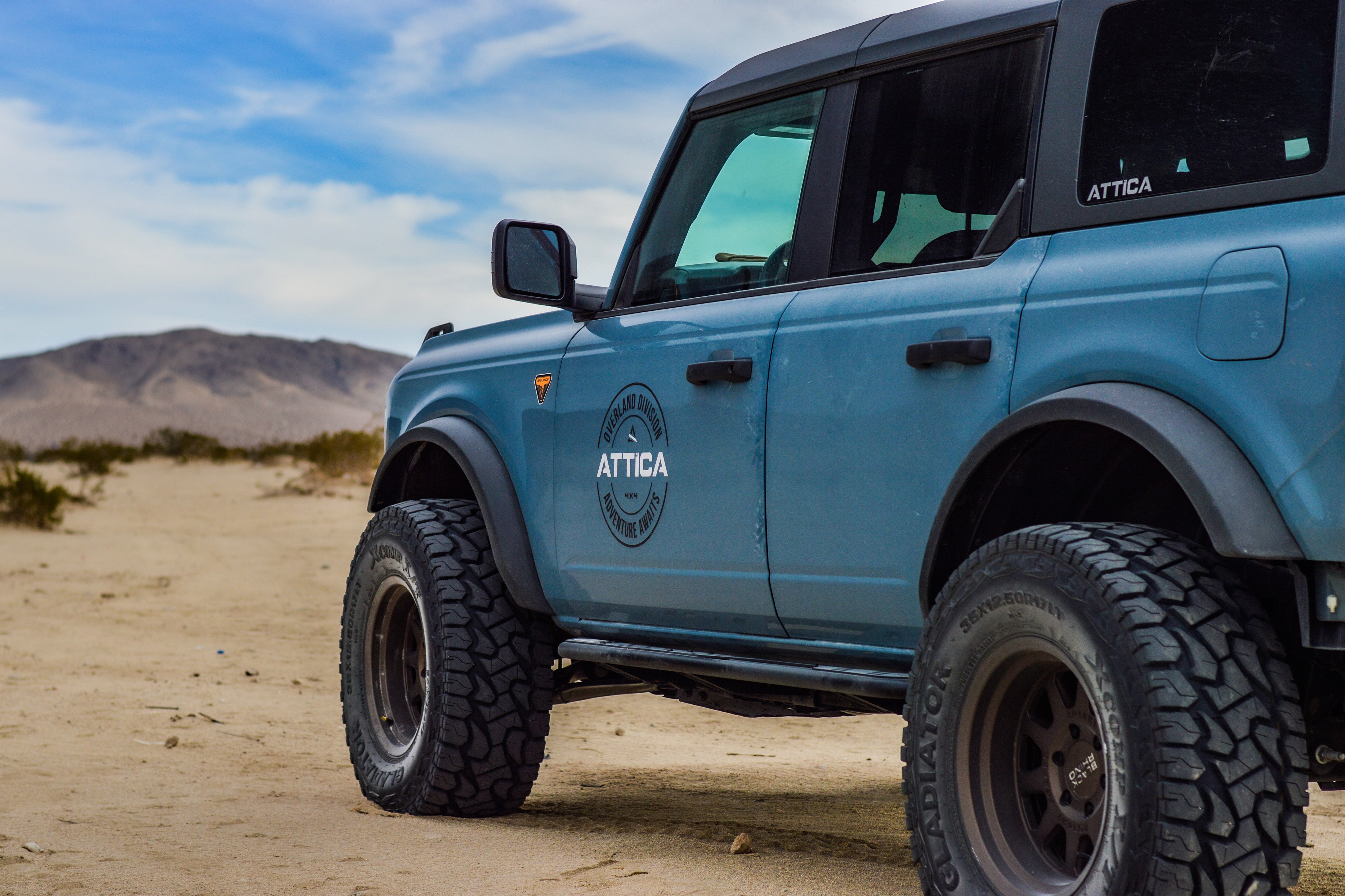 2021-2025 Ford Bronco Terra Series Rock Sliders – Attica 4x4