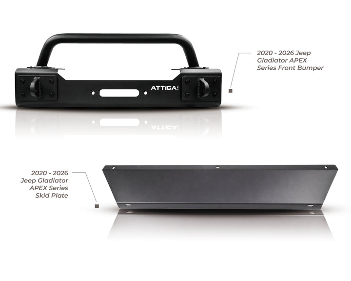2020-2024 Jeep Gladiator- (F)Bumper+Skid Plate