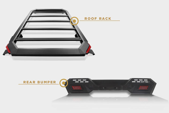 2021-2024 Ford Bronco- (R)Bumper+Roof Rack